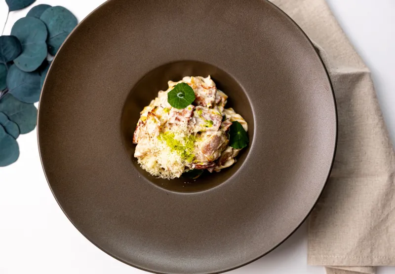 Сливочная паста с беконом